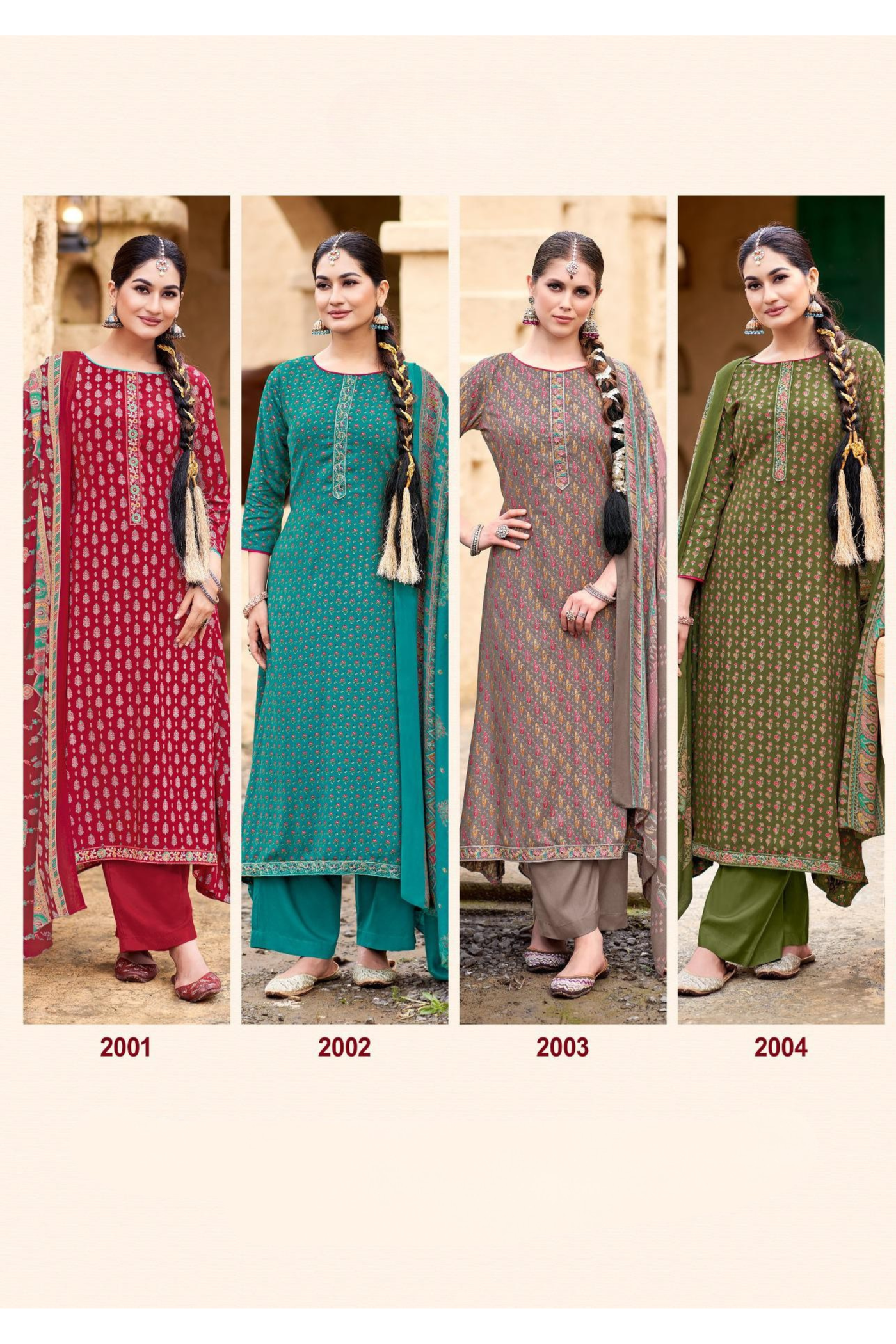 'Sohini Shawl' Collection: Pure Pashmina Suits (D-39)