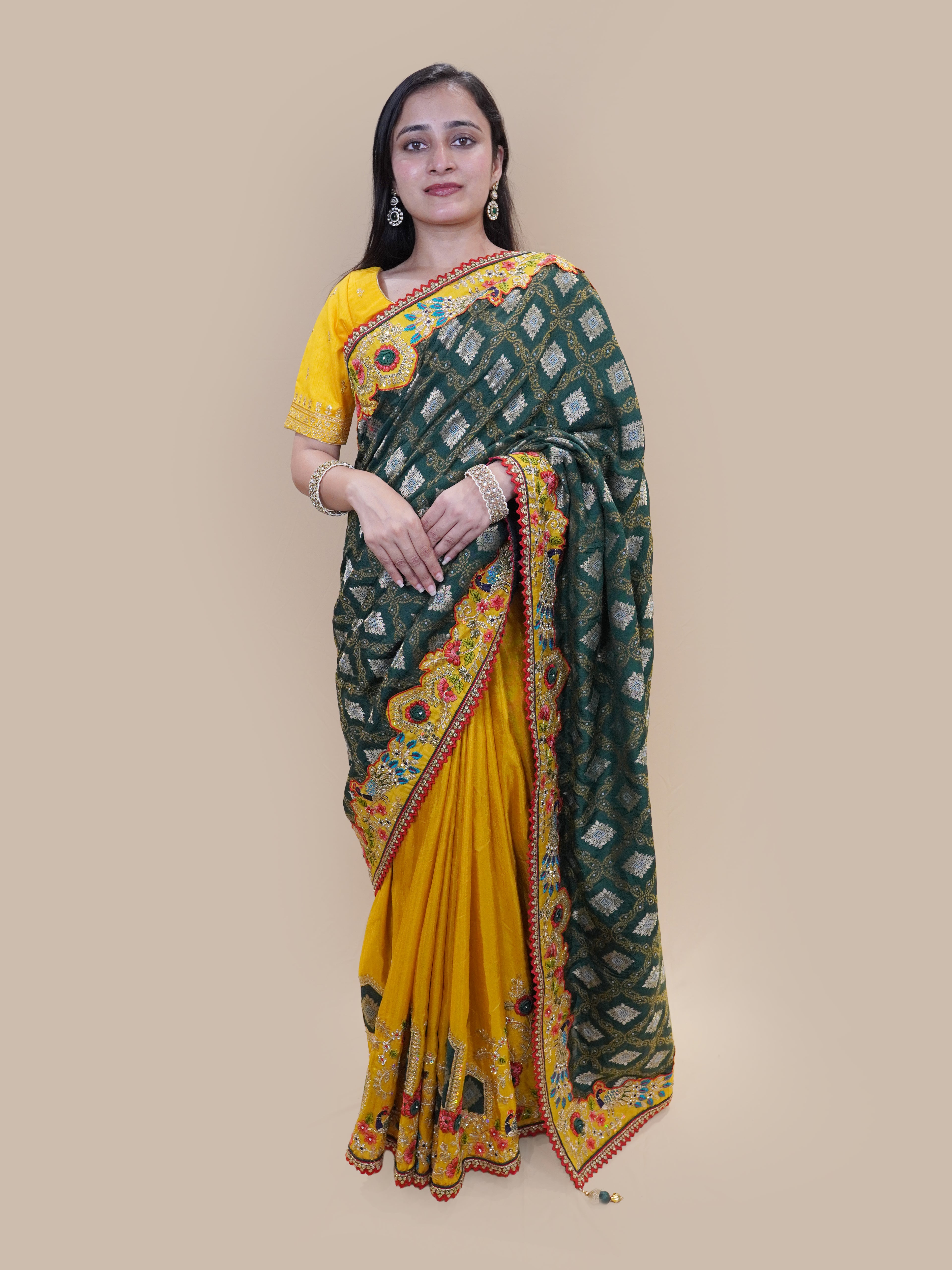 Forest Brocade Grandeur Silk Saree (HOUSEFULL-66 GS-43)