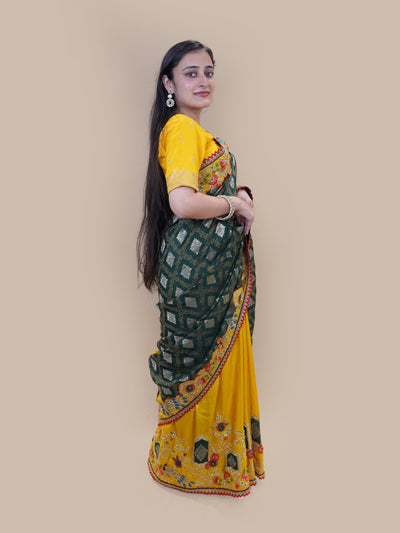 Forest Brocade Grandeur Silk Saree (HOUSEFULL-66 GS-43)