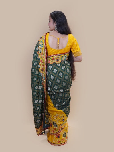 Forest Brocade Grandeur Silk Saree (HOUSEFULL-66 GS-43)
