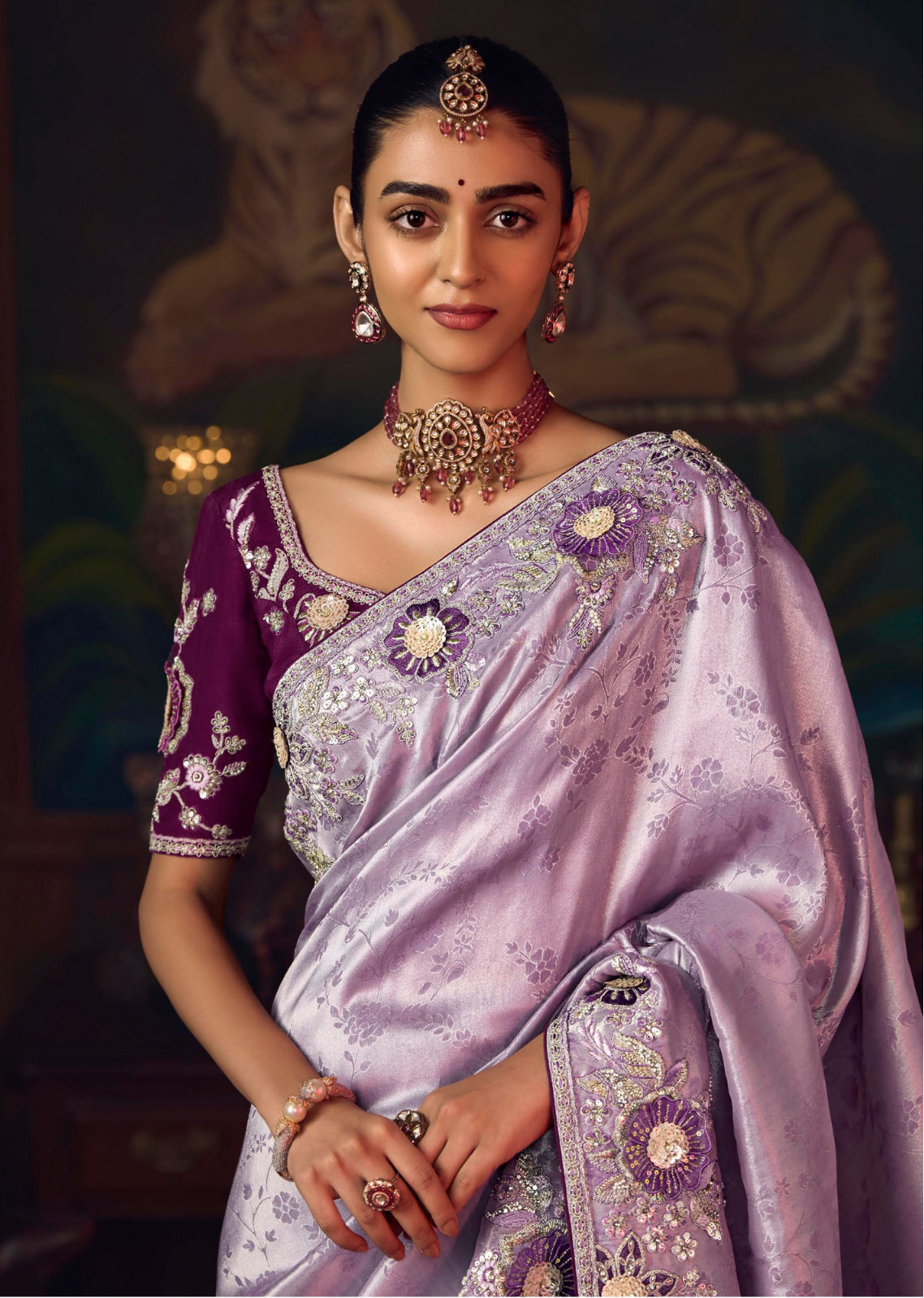 The 'Lavender silk Dream' Saree (SA-469 GS-98)