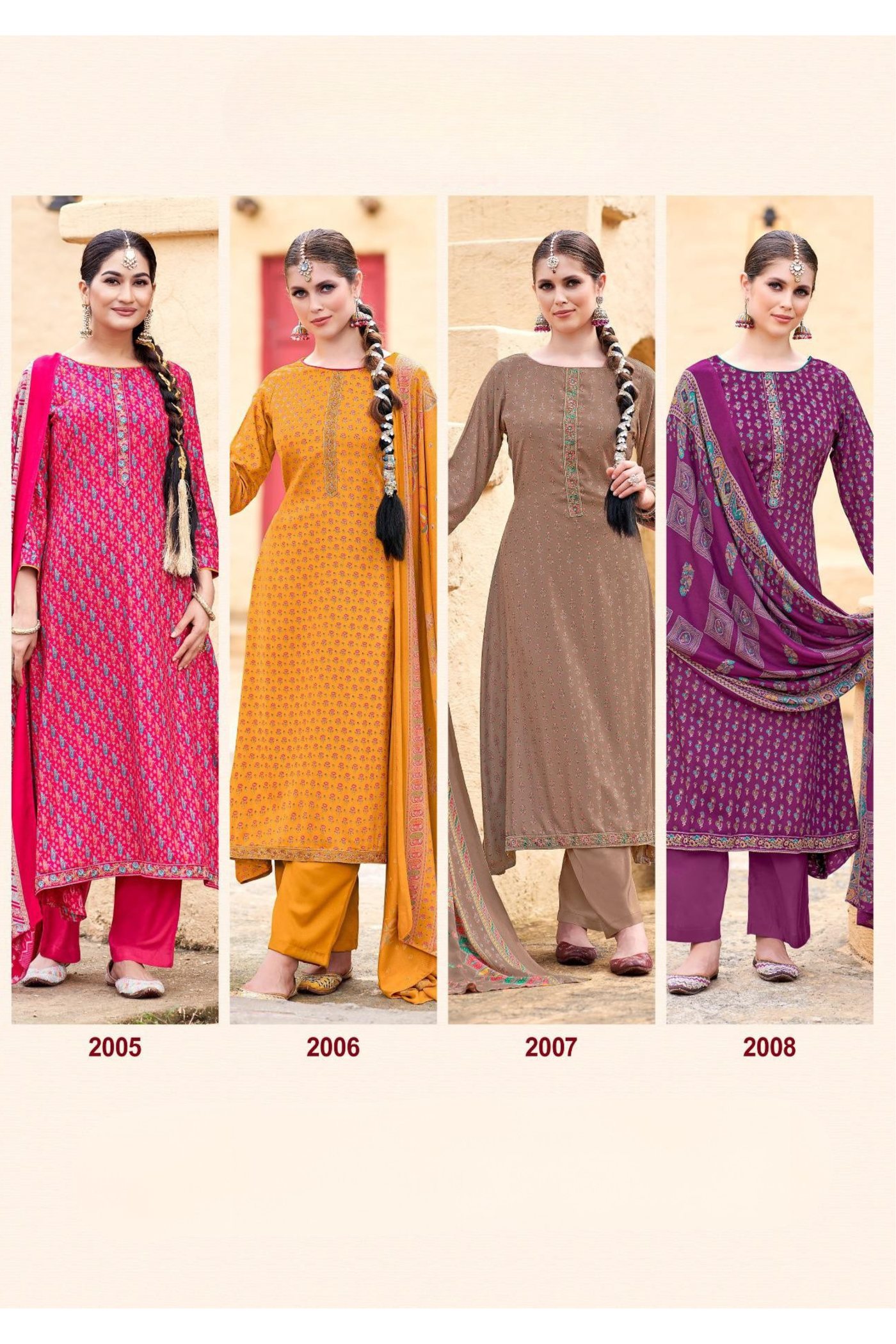 'Sohini Shawl' Collection: Pure Pashmina Suits (D-39)