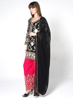 Black fusion Kurti Set