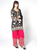 Black fusion Kurti Set