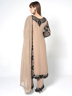Noir & Pearl-Ivory Kurti Set