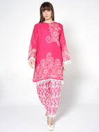 Co-ord Set with Ikat Print Shalwar