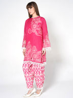 Co-ord Set with Ikat Print Shalwar