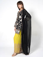 Black fusion Kurti Set