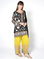 Black fusion Kurti Set