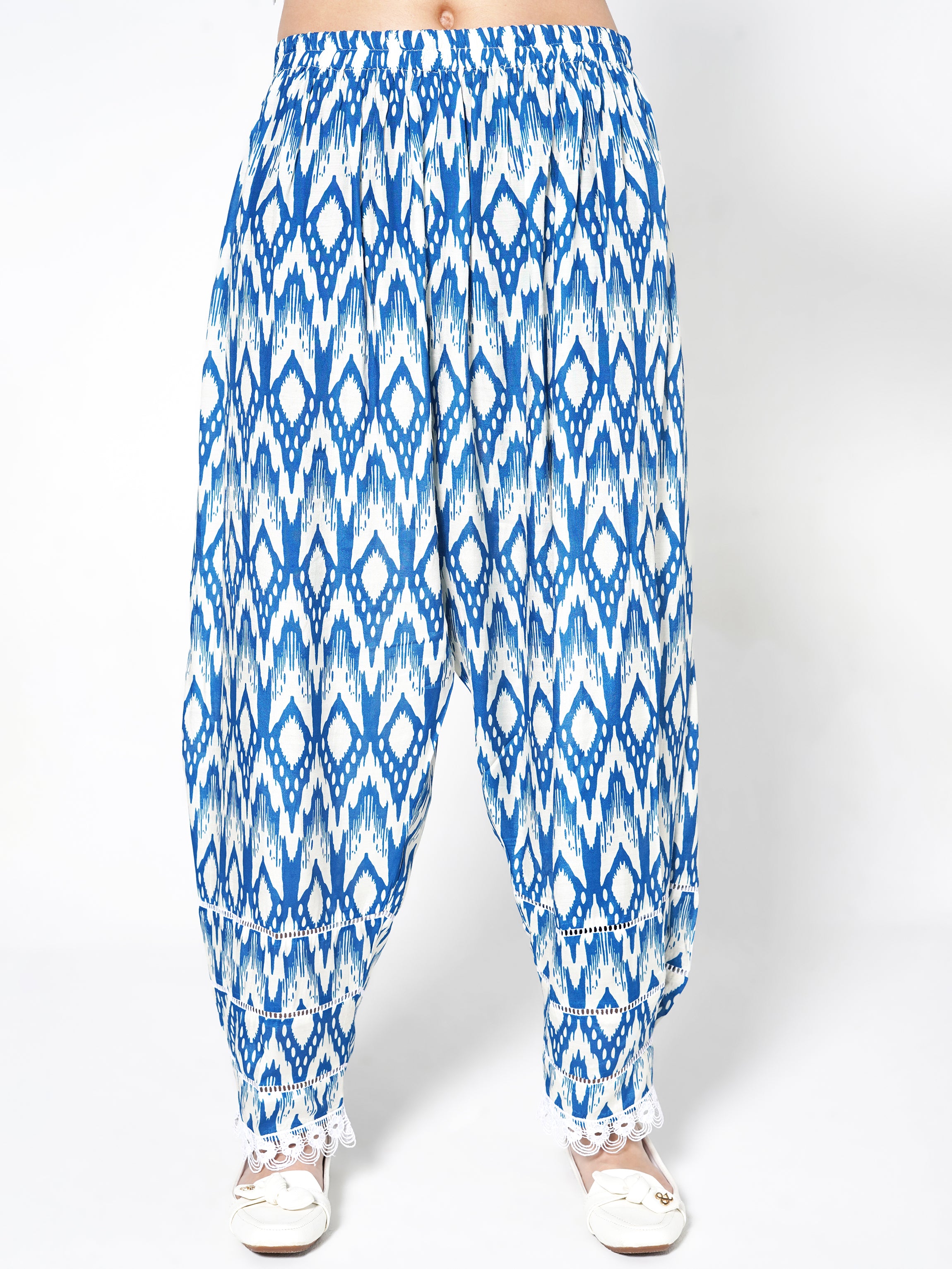 Co-ord Set with Ikat Print Shalwar