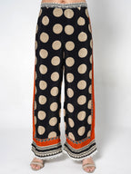 Floral & Polka Dot Fusion Kurti Set