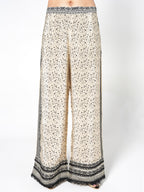 Ebony Floral Fusion Kurti & Palazzo Set