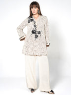 Floral Embroidered Kurti & Trouser
