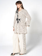Floral Embroidered Kurti & Trouser