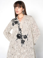 Floral Embroidered Kurti & Trouser