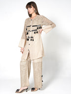 Metallic Tassel-Adorned Co-ord Set