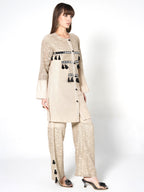 Metallic Tassel-Adorned Co-ord Set