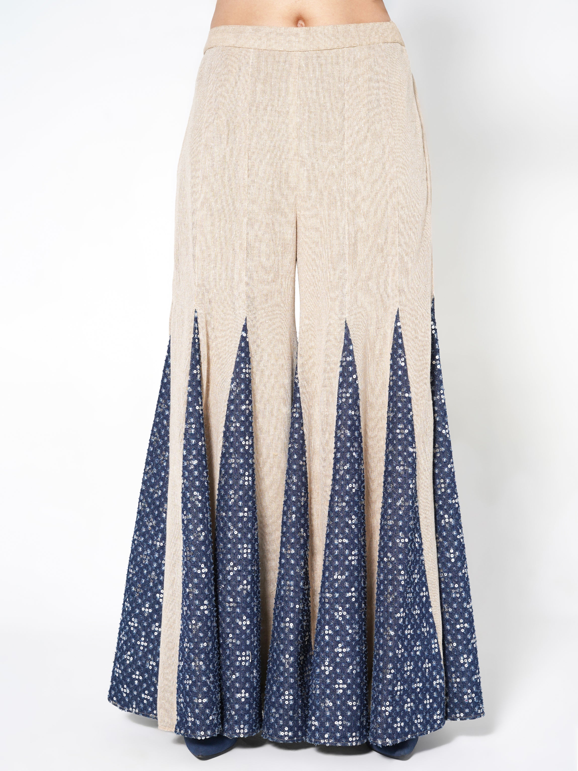 Printed Peplum Kurta with Flared Pants