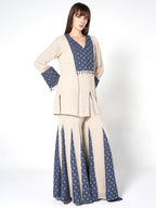 Printed Peplum Kurta with Flared Pants