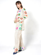 Multicolor Flower Print Kurta & Palazzo Set