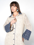 Indigo Printed Shirt Co-ord Set