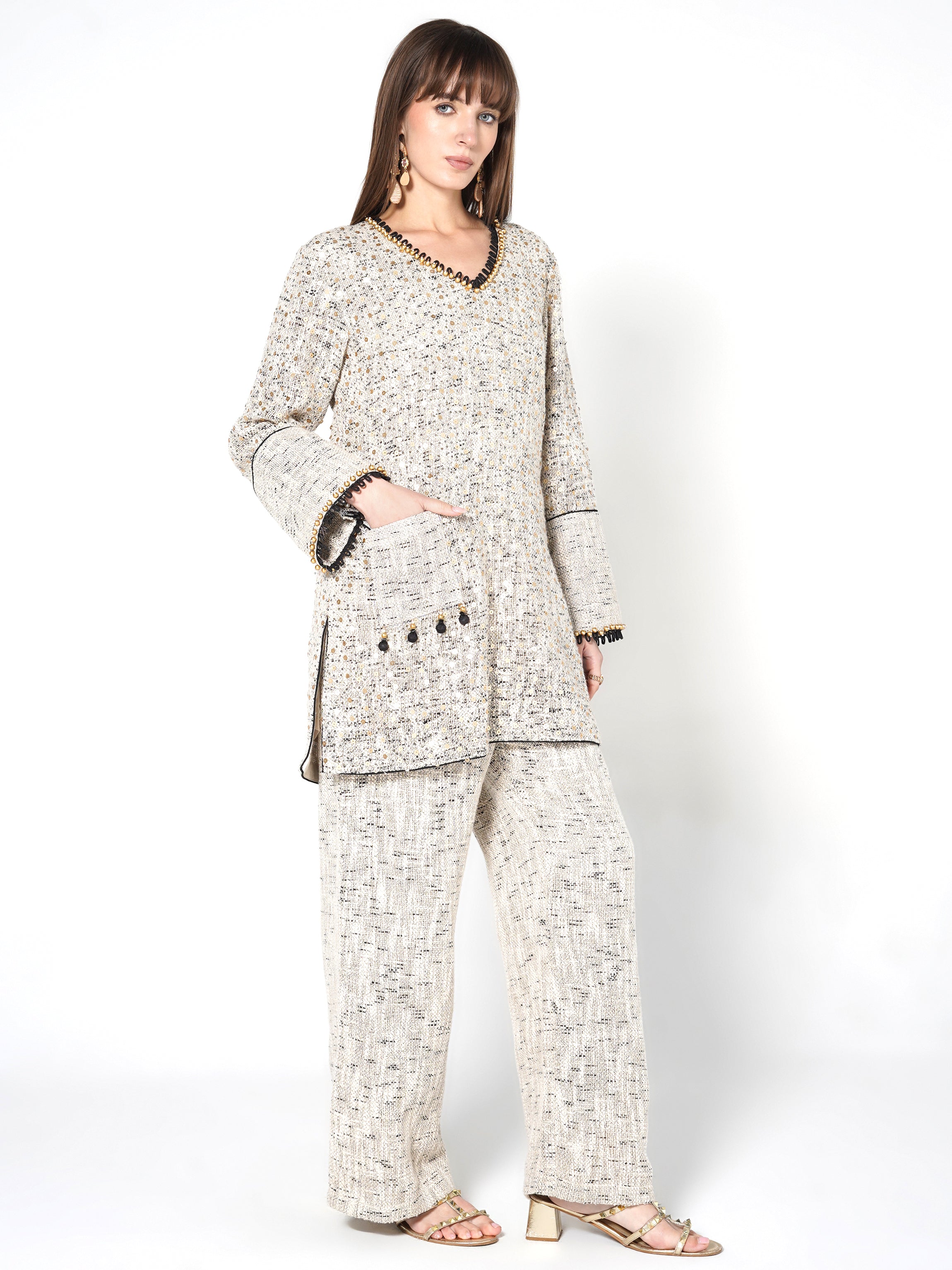 Modern Fusion Kurti & Trouser Set