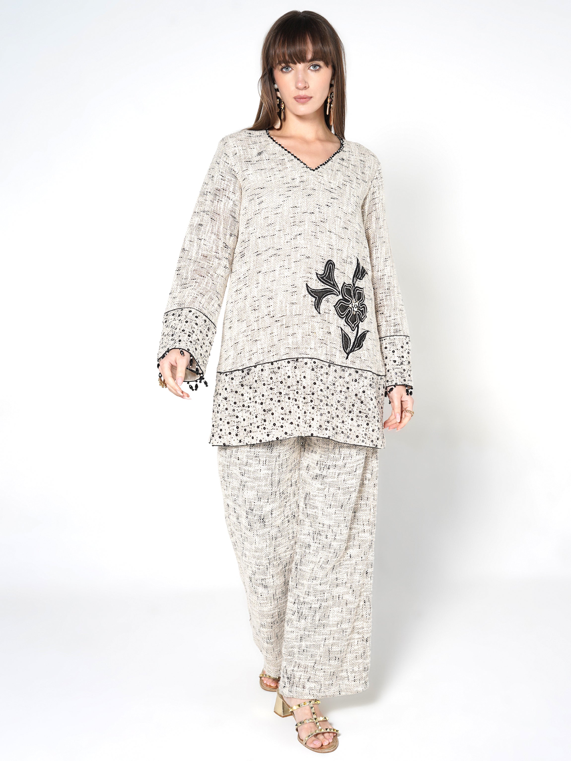 Chic Textured Two-Piece Set Main image