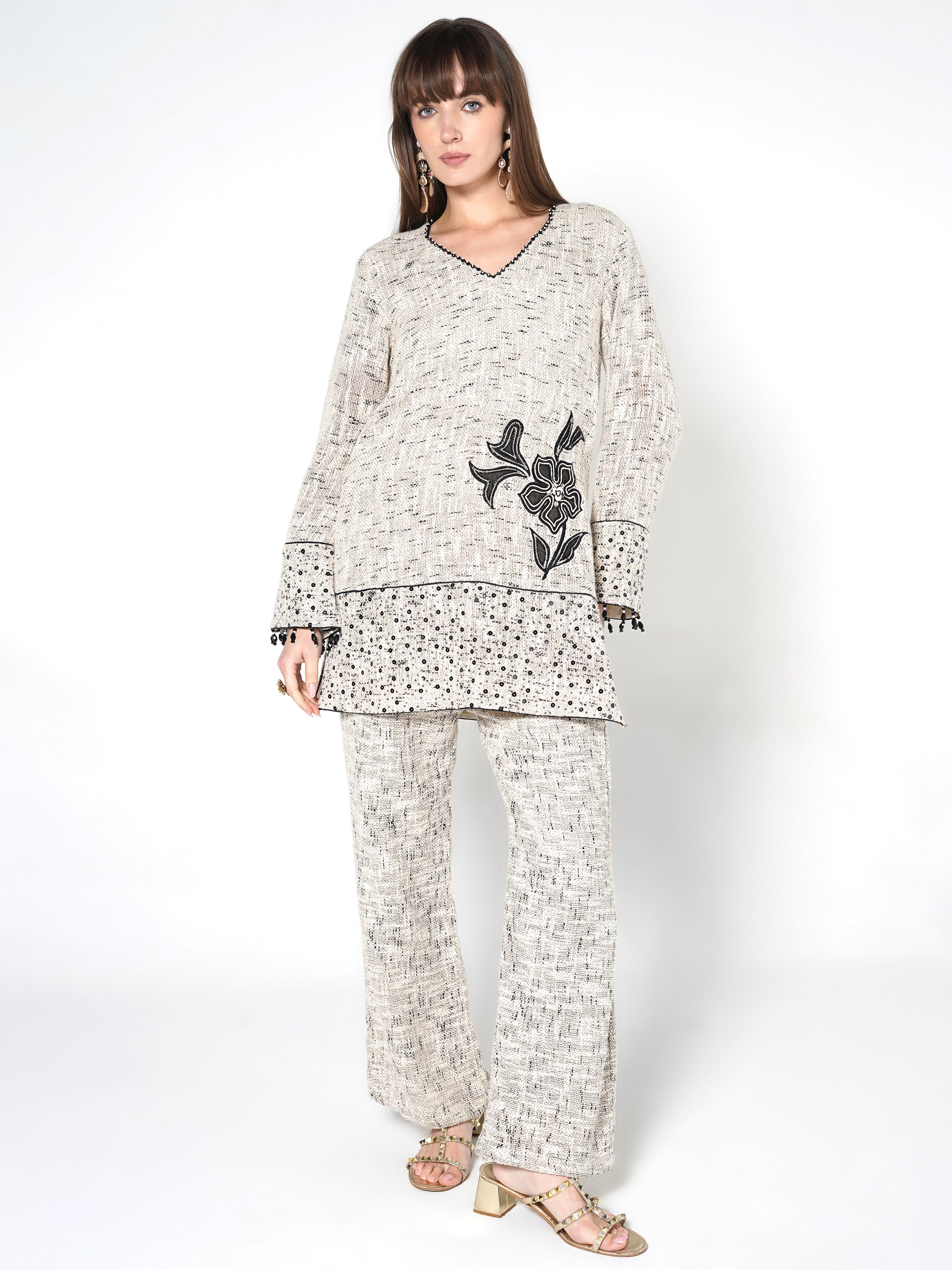 Chic Textured Two-Piece Set Secondary image