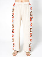 Co-ord Set with Sunburst Crochet Accents