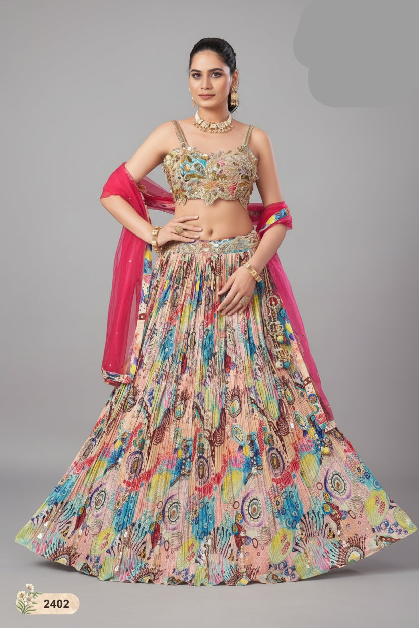 The Carnival Crush Lehenga (2402 M-18)