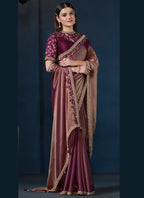 Crepe Satin Silk Saree