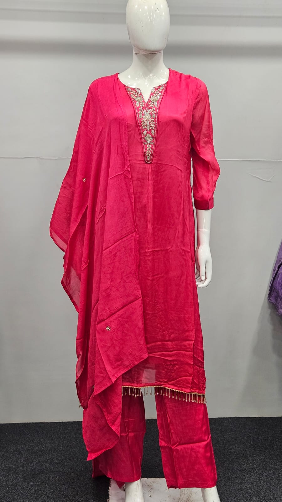 Rani-colored kurti set (25-1942 R-7) Secondary image