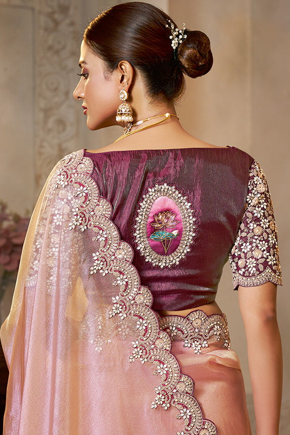 Zari Organza Silk Saree