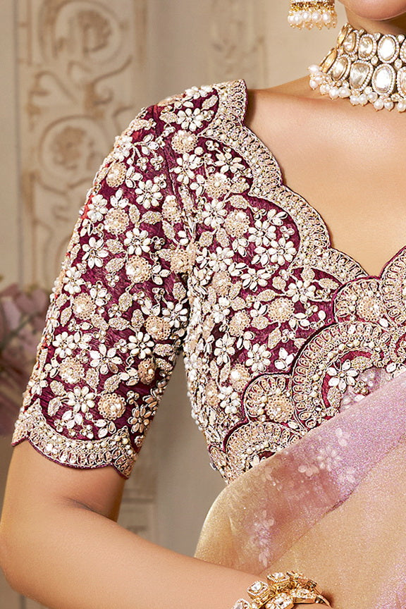 Zari Organza Silk Saree