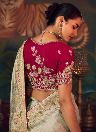 The 'Iridescent Rose' Saree (SA-470 GS-98)