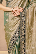 Regal Kora Zari Tissue Silk Saree