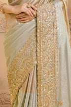 Metallic Kora Silk Saree