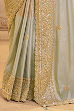 Metallic Kora Silk Saree