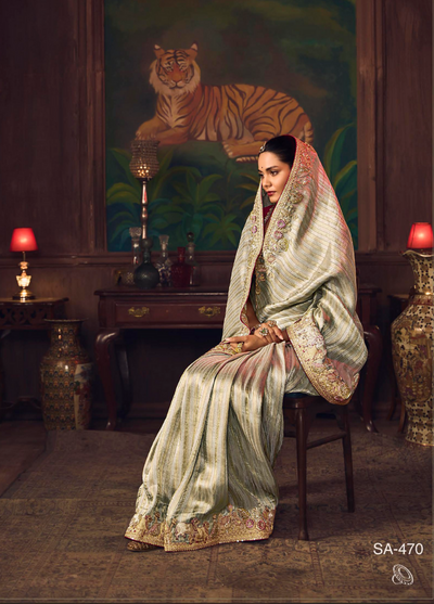 The 'Iridescent Rose' Saree (SA-470 GS-98)