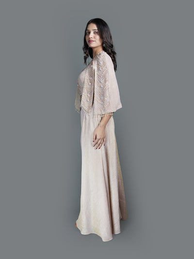 Blush Pink Ethereal Cape Ensemble (2426 M-17)