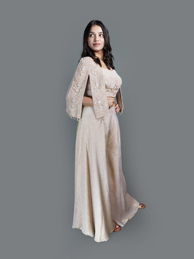 Blush Pink Ethereal Cape Ensemble (2426 M-17)