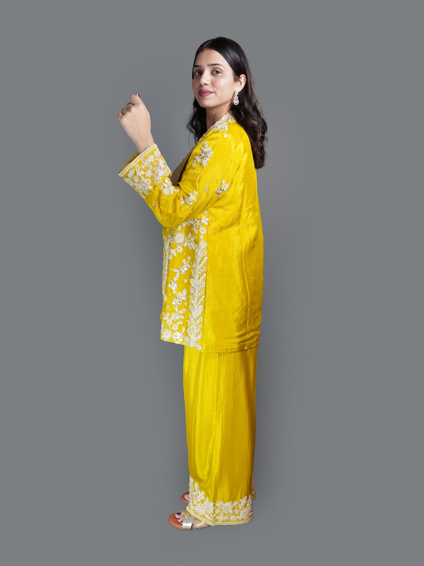 Marigold Sunburst Jacket Set (MR-3467 GA-22)