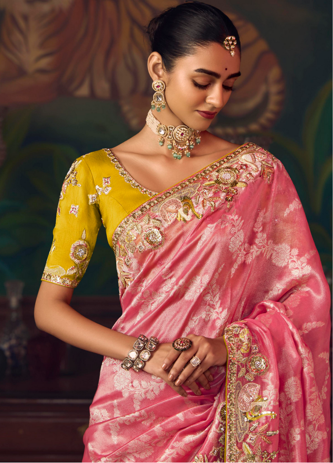 The 'Rani Pink Brocade' Saree SA-471 GS-98