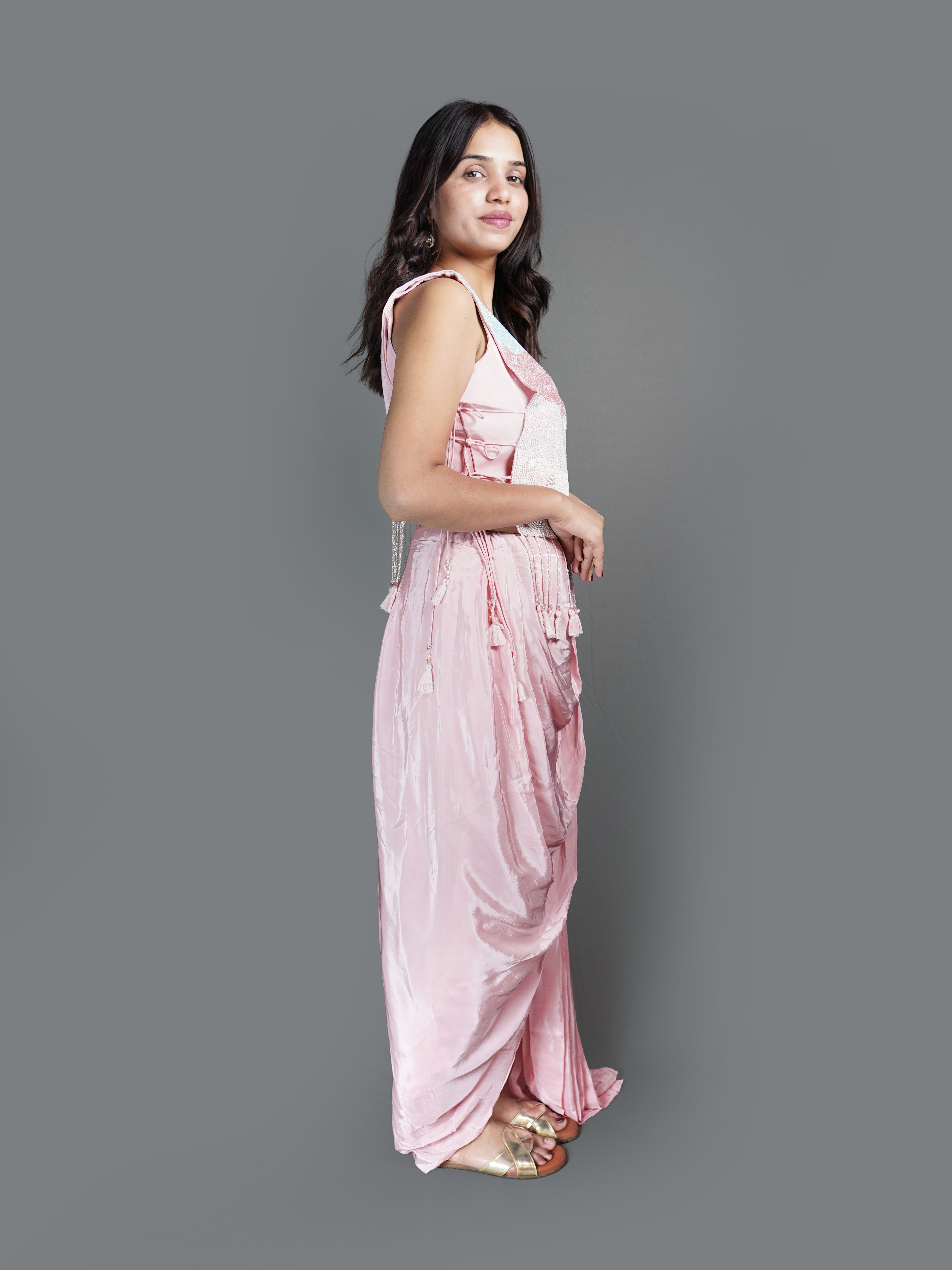 Dusty Rose Skirt-Style Ensemble (TANIA1002 GS-40) Secondary image