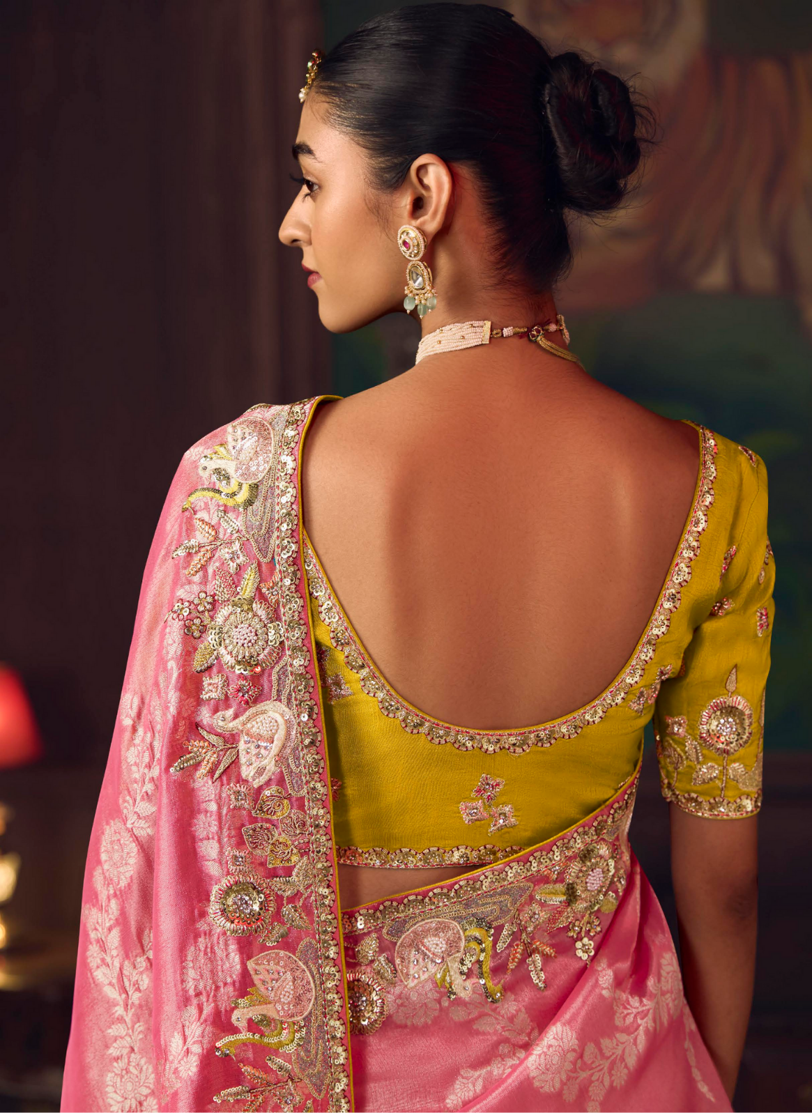 The 'Pink Brocade' Saree SA-471 (GS-98)