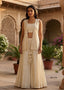 Elegant Ivory White Three-Piece Co-ord Set