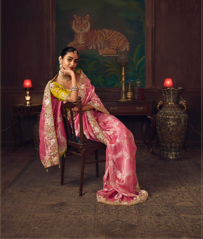 The 'Rani Pink Brocade' Saree SA-471 GS-98