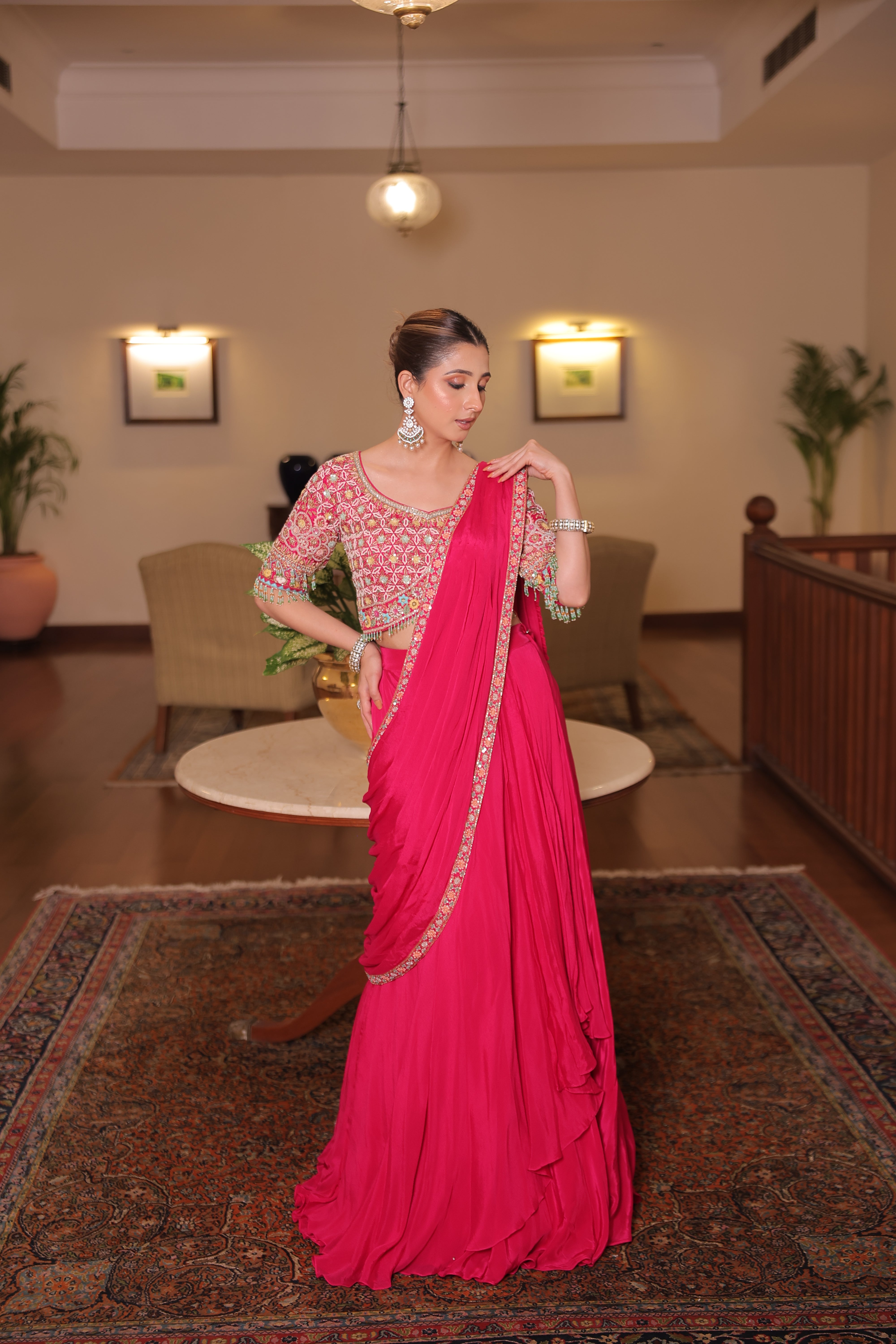 Gilded Aurora Lehenga (BH21-702 B-23) Secondary image