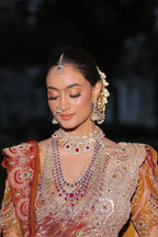 Royal Orange Silk Saree with Heavy Zari Border