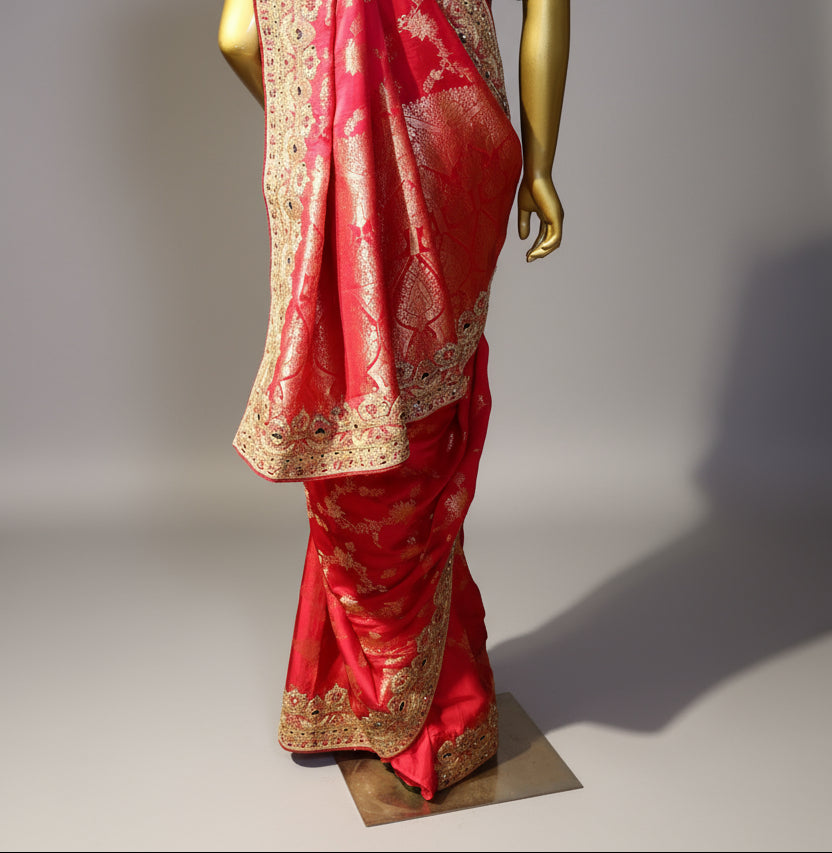 The Ruby Radiance Saree (ADF-123 GS-107) Secondary image